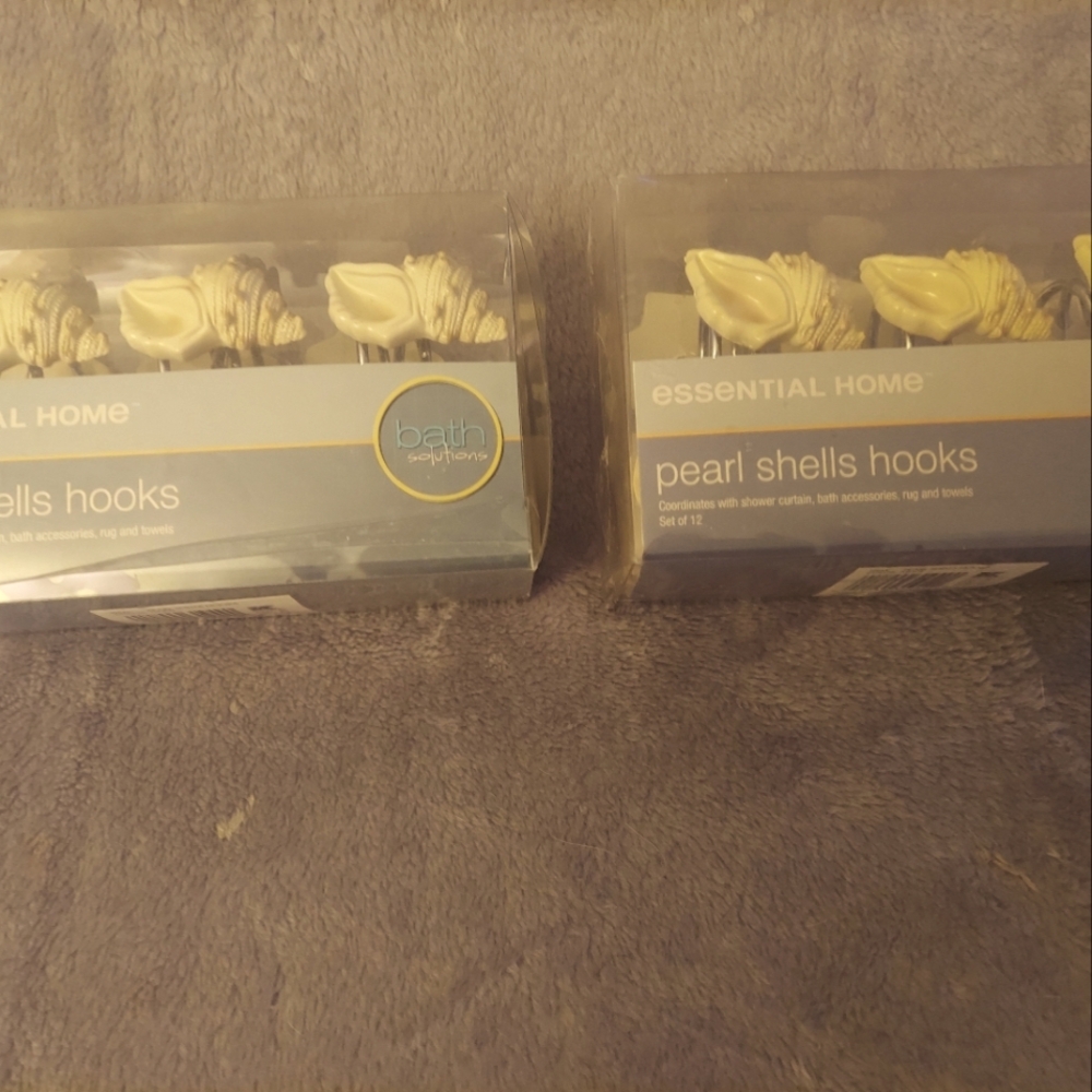 (2) Shower Curtain Hooks